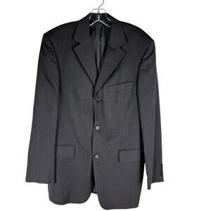 Hugo Boss Da Vinci/Lucca Super 100s Wool Blazer Charcoal Gray Size 42R